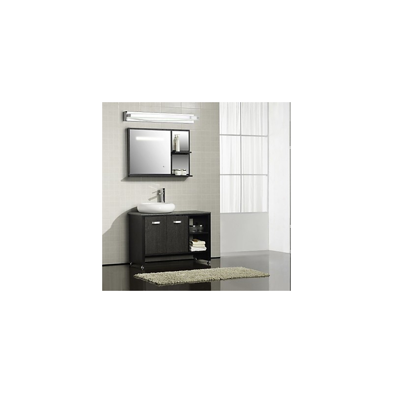 Applique specchio bagno LED integrato acciaio inox e acrilico 70 cm