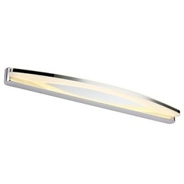 Applique specchio bagno LED integrato acciaio inox e acrilico 70 cm