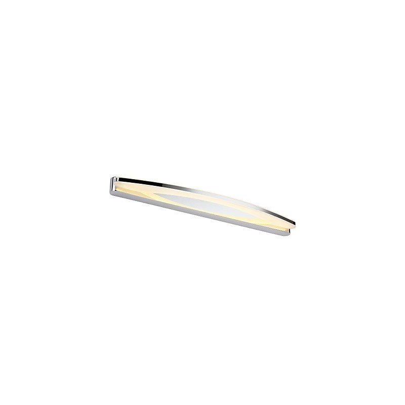 Applique specchio bagno LED integrato acciaio inox e acrilico 70 cm