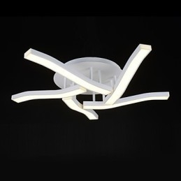 Plafoniera a filo moderna LED integrato bianca 82 cm 75 W