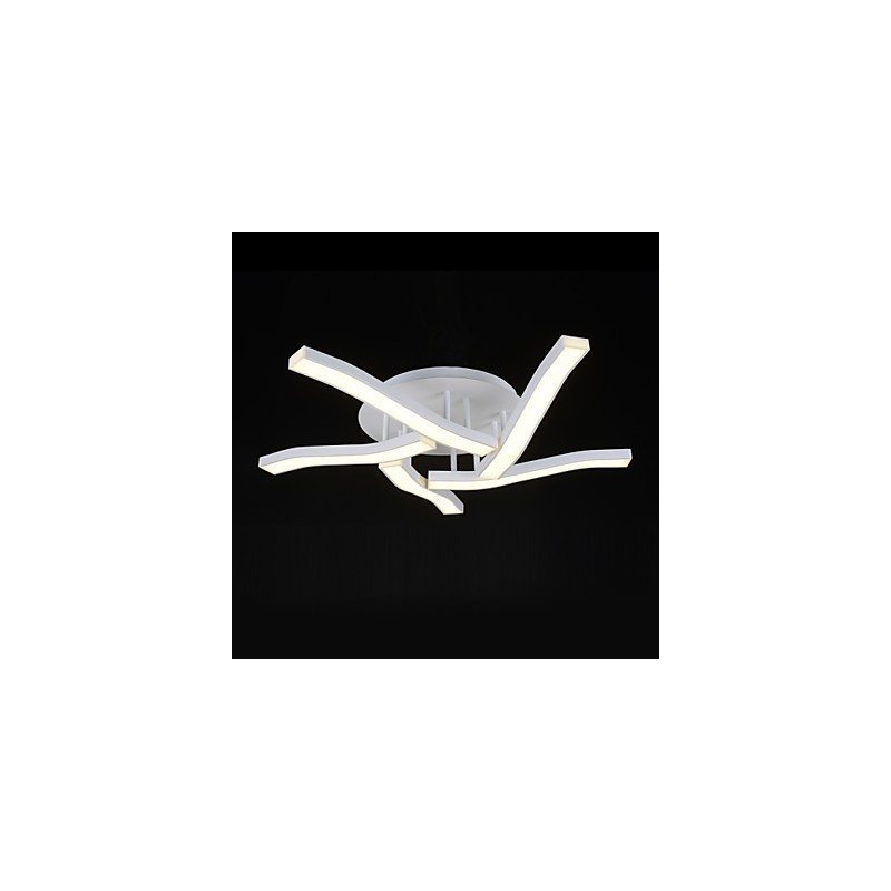 Plafoniera a filo moderna LED integrato bianca 82 cm 75 W