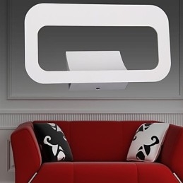 Applique da parete a filo moderna contemporanea in metallo LED integrato 6 W