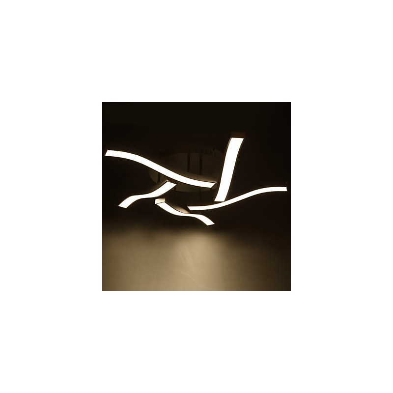 Plafoniera a filo moderna LED integrato bianca 82 cm 75 W