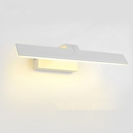 Applique da bagno moderna contemporanea LED integrato 16W bianca metallo 56 cm