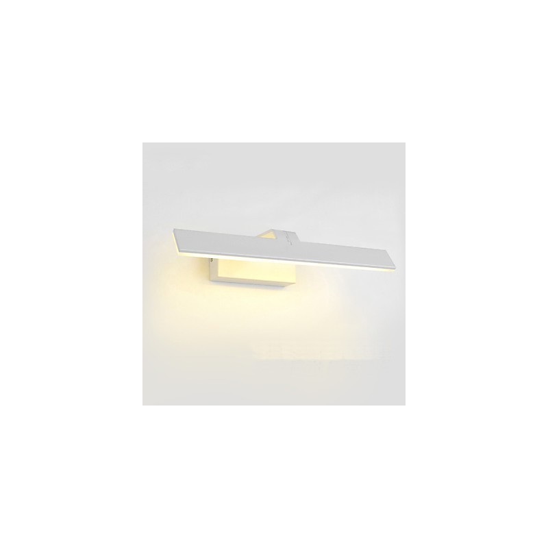 Applique da bagno moderna contemporanea LED integrato 16W bianca metallo 56 cm