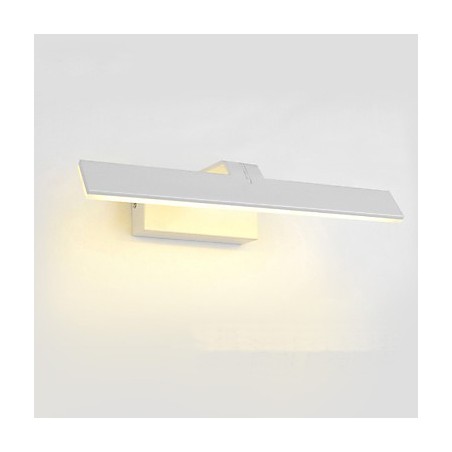 Applique da bagno moderna contemporanea LED integrato 16W bianca metallo 56 cm