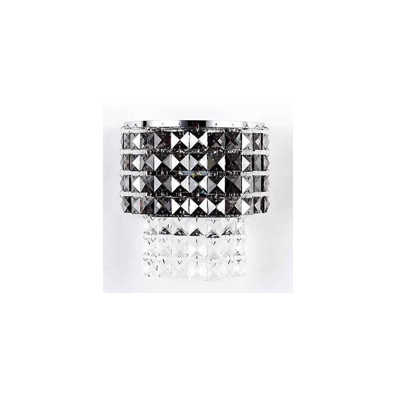 Applique da parete moderna in cristallo trasparente con LED integrato 3 W