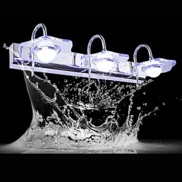 Applique da parete per bagno moderna contemporanea in metallo con LED integrato