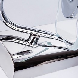 Applique da parete per bagno moderna contemporanea in metallo con LED integrato
