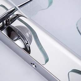 Applique da parete per bagno moderna contemporanea in metallo con LED integrato