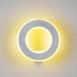 Applique da parete a filo moderna contemporanea in metallo LED integrato 10 W