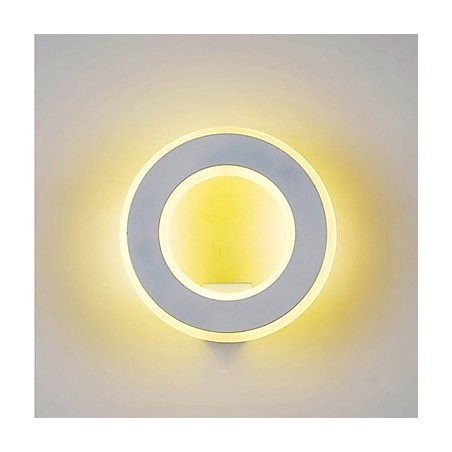 Applique da parete a filo moderna contemporanea in metallo LED integrato 10 W