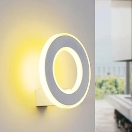 Applique da parete a filo moderna contemporanea in metallo LED integrato 10 W