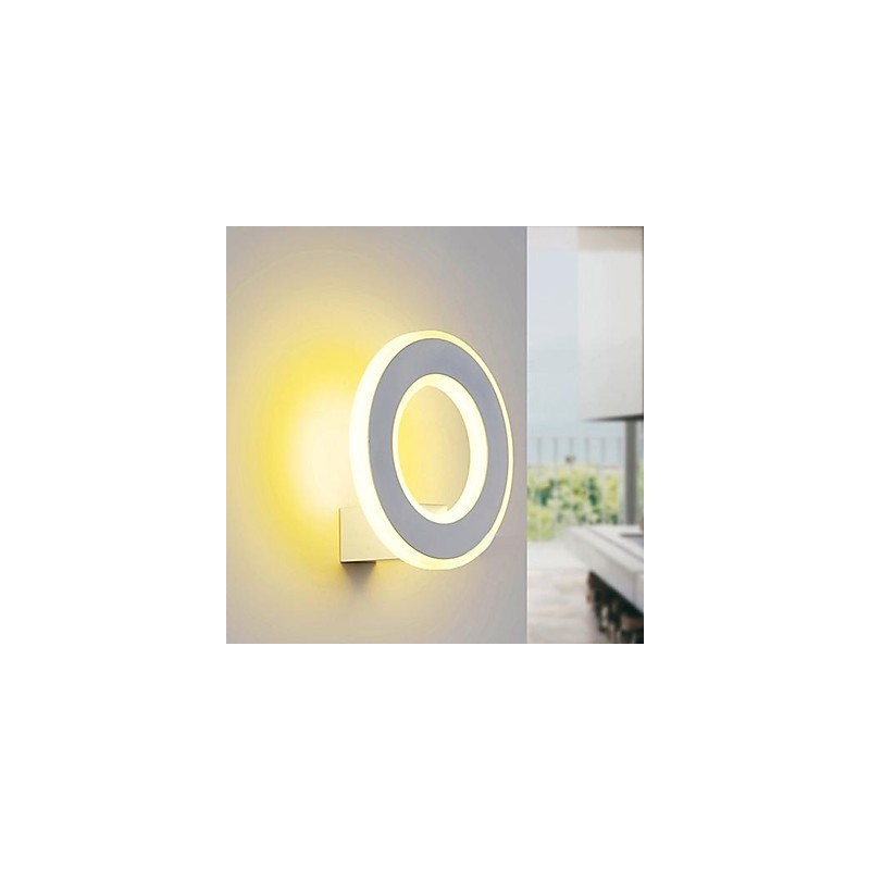 Applique da parete a filo moderna contemporanea in metallo LED integrato 10 W