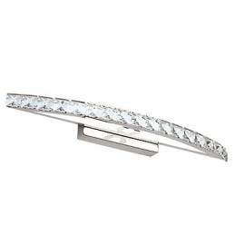 Applique da bagno LED Mini stile moderno contemporaneo in metallo con cristalli