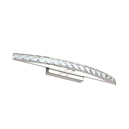 Applique da bagno LED Mini stile moderno contemporaneo in metallo con cristalli