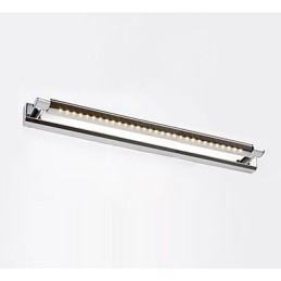 Applique da bagno LED moderna contemporanea in metallo, 7 W, 62 cm