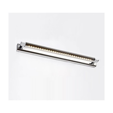 Applique da bagno LED moderna contemporanea in metallo, 7 W, 62 cm
