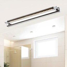 Applique da bagno LED moderna contemporanea in metallo, 7 W, 62 cm