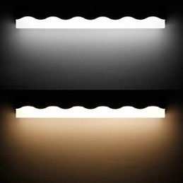 Applique bagno LED mini moderna in metallo bianco/nero