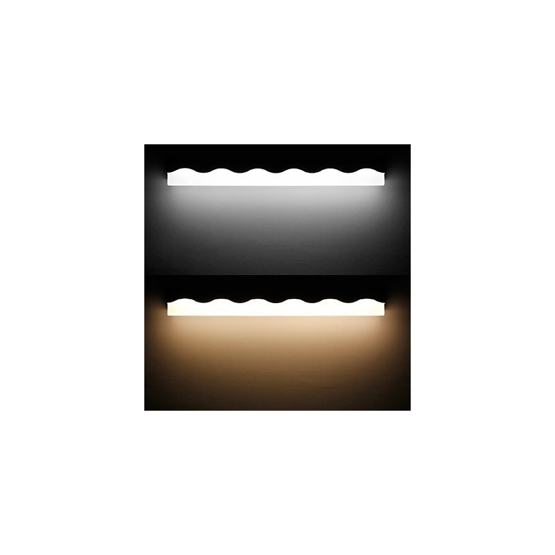 Applique bagno LED mini moderna in metallo bianco/nero
