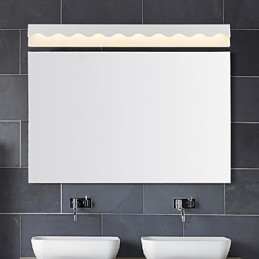 Applique bagno LED mini moderna in metallo bianco/nero