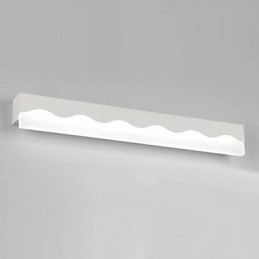 Applique bagno LED mini moderna in metallo bianco/nero