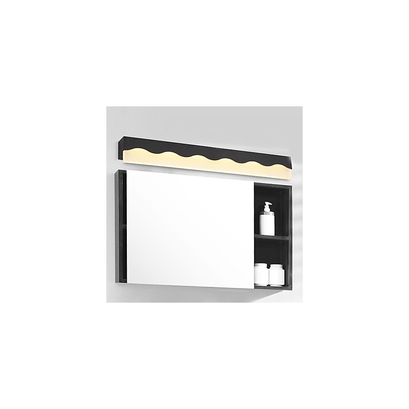 Applique bagno LED mini moderna in metallo bianco/nero