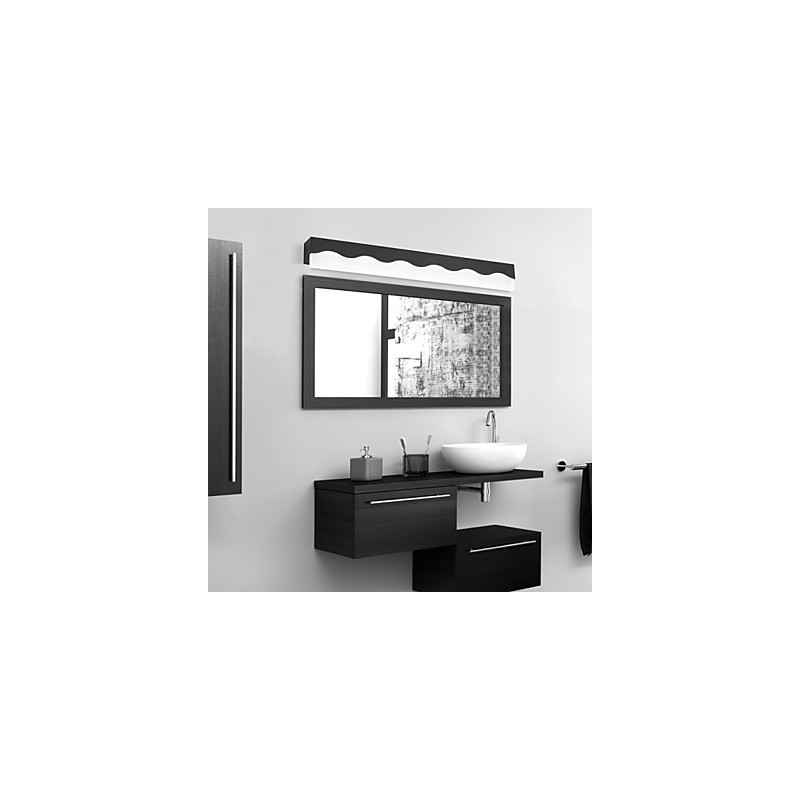 Applique bagno LED mini moderna in metallo bianco/nero