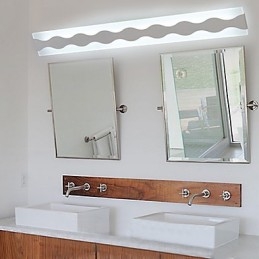 Applique da parete da bagno LED integrato 24W bianco PVC 80 cm