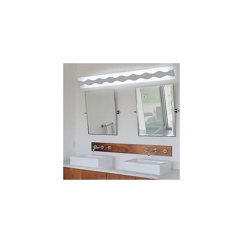 Applique da parete da bagno LED integrato 24W bianco PVC 80 cm