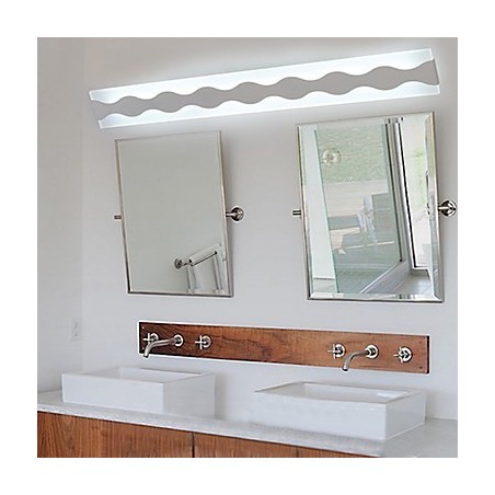 Applique da parete da bagno LED integrato 24W bianco PVC 80 cm