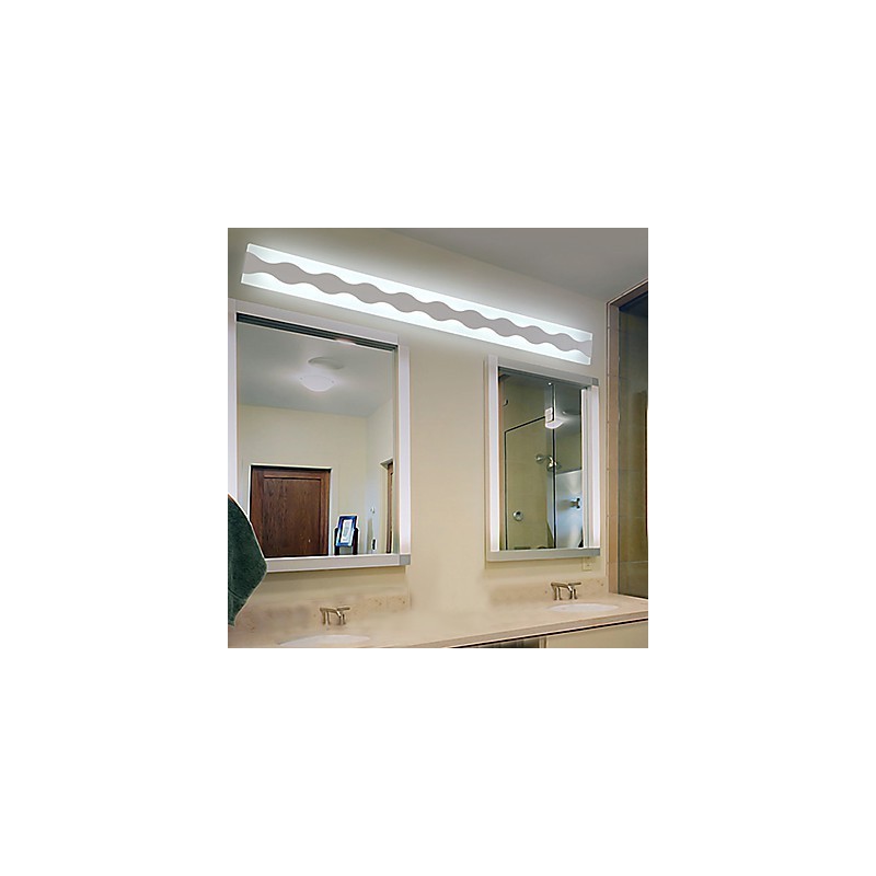 Applique da parete da bagno LED integrato 24W bianco PVC 80 cm