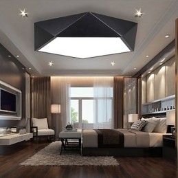 Plafoniera moderna geometrica in metallo 42 cm 3 lampadine