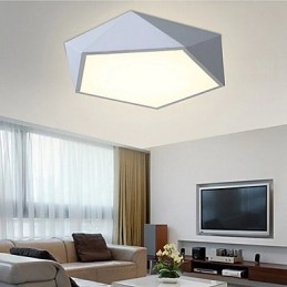 Plafoniera moderna geometrica in metallo 42 cm 3 lampadine