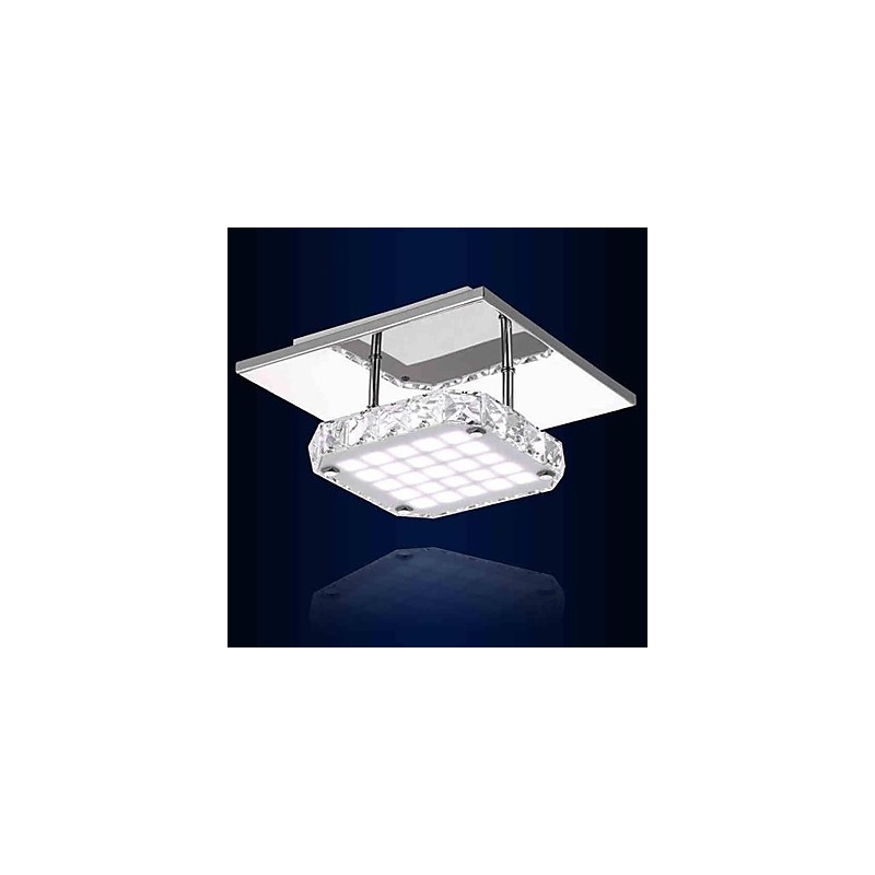 Applique da parete a filo moderna contemporanea in metallo e cristallo LED integrato 10 W