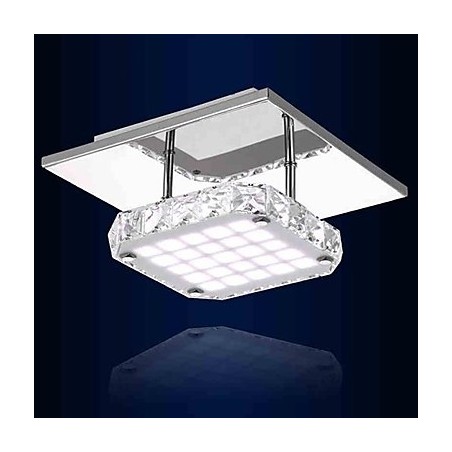Applique da parete a filo moderna contemporanea in metallo e cristallo LED integrato 10 W