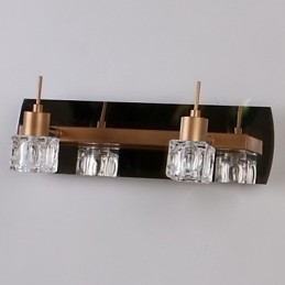 Applique da bagno moderna contemporanea in metallo e cristallo G4