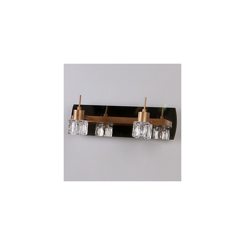 Applique da bagno moderna contemporanea in metallo e cristallo G4