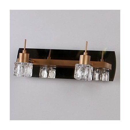 Applique da bagno moderna contemporanea in metallo e cristallo G4