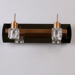 Applique da bagno moderna contemporanea in metallo e cristallo G4