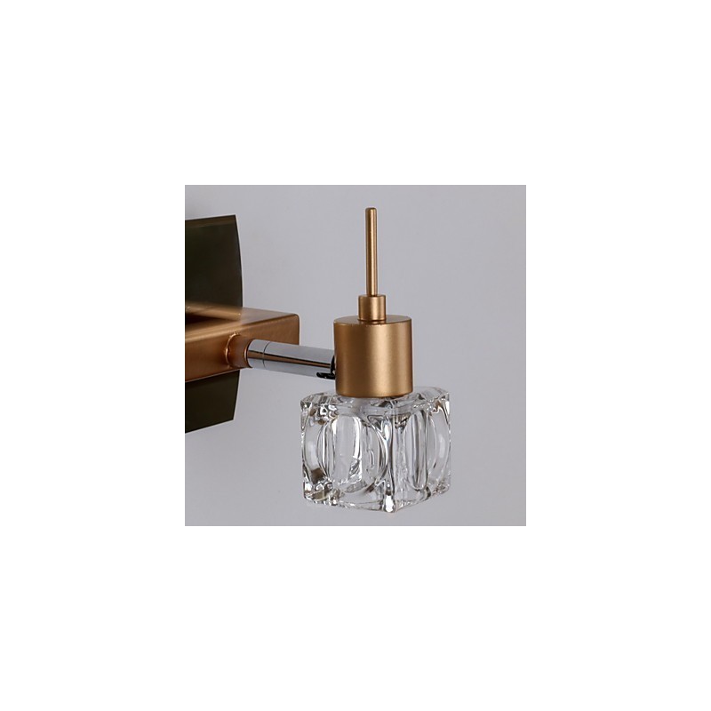 Applique da bagno moderna contemporanea in metallo e cristallo G4