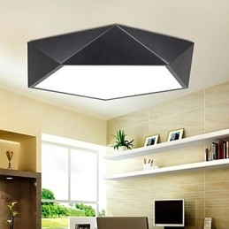 Plafoniera moderna geometrica in metallo 42 cm 3 lampadine