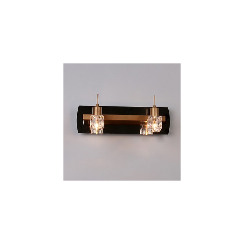 Applique da bagno moderna contemporanea in metallo e cristallo G4