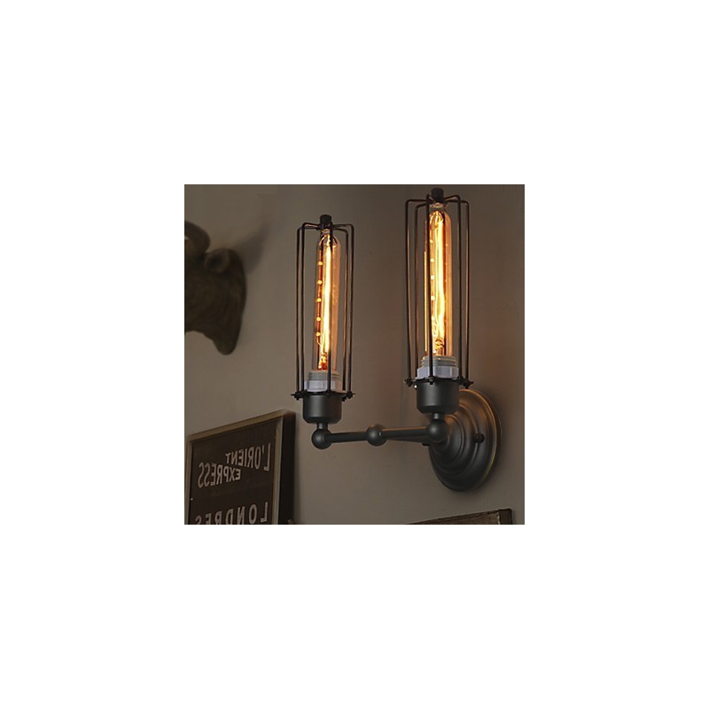 Applique da parete in ferro retrò stile country americano Loft Art Industry Lights