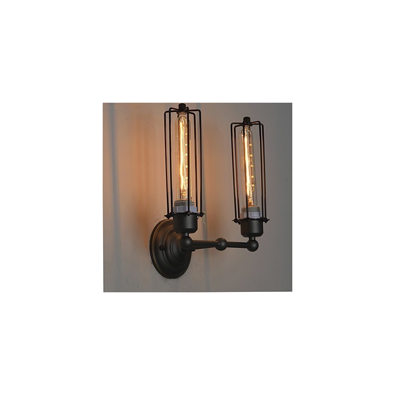 Applique da parete in ferro retrò stile country americano Loft Art Industry Lights
