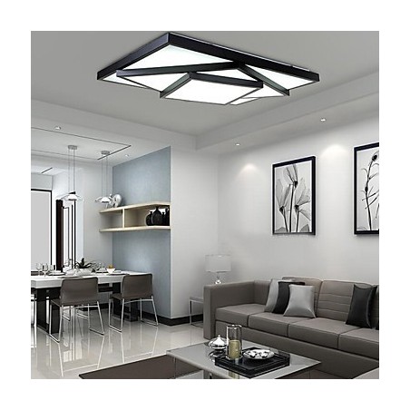 Plafoniera da incasso quadrata moderna contemporanea LED integrato 24 W