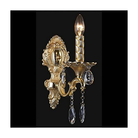 Applique da parete in cristallo oro 1 luce E14/E12