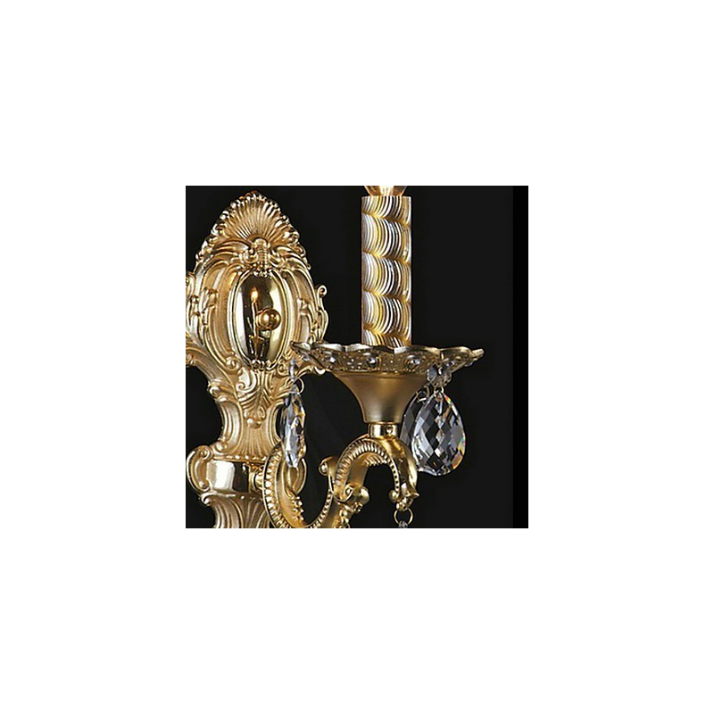 Applique da parete in cristallo oro 1 luce E14/E12