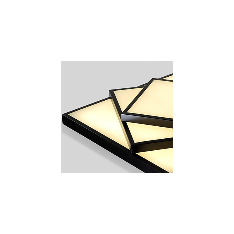 Plafoniera da incasso quadrata moderna contemporanea LED integrato 24 W